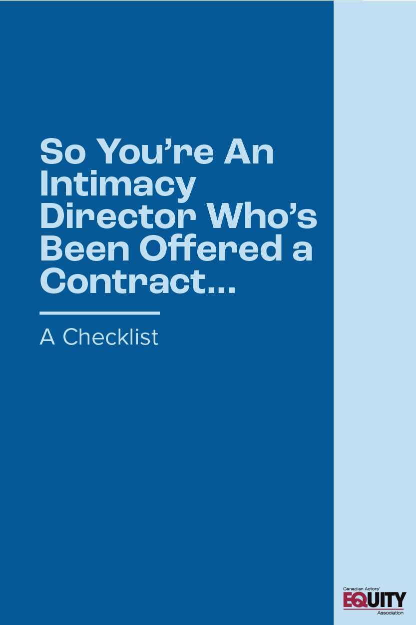 Intimacy Director Tip Sheet